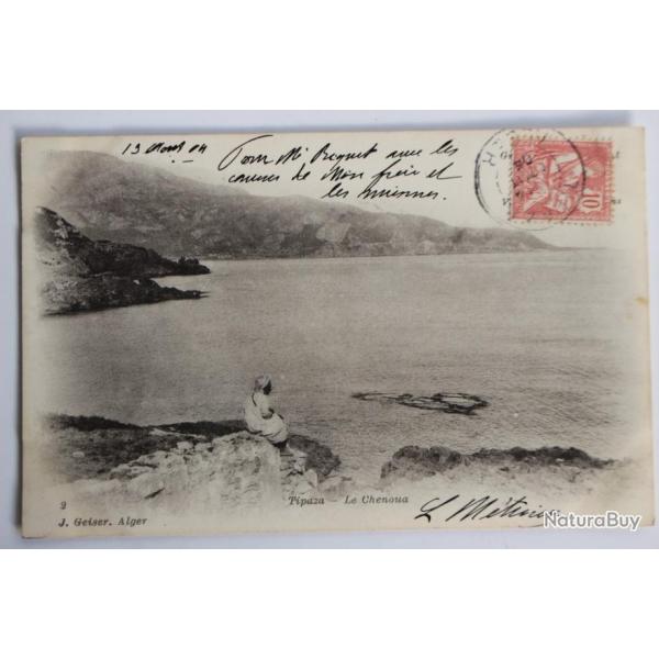 Carte postale ancienne Tipaza Le Chenoua Algrie