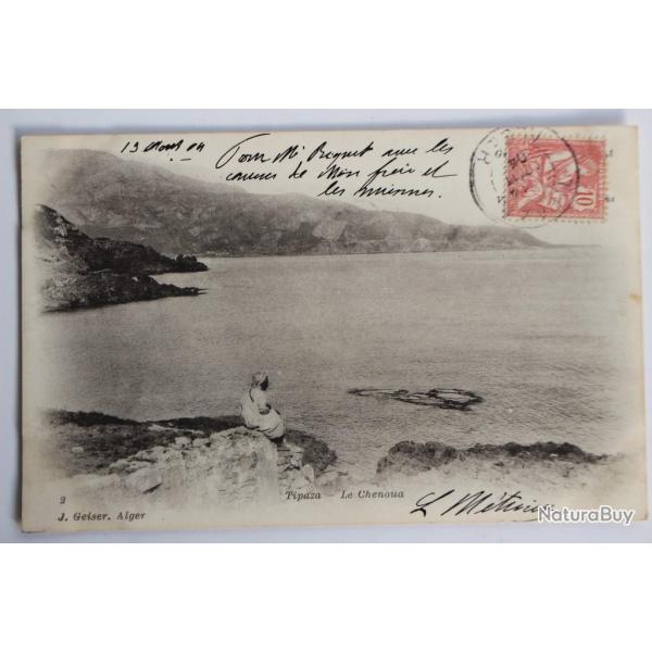 Carte postale ancienne Tipaza Le Chenoua Algrie