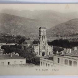 Carte postale ancienne Blida L'église Algérie