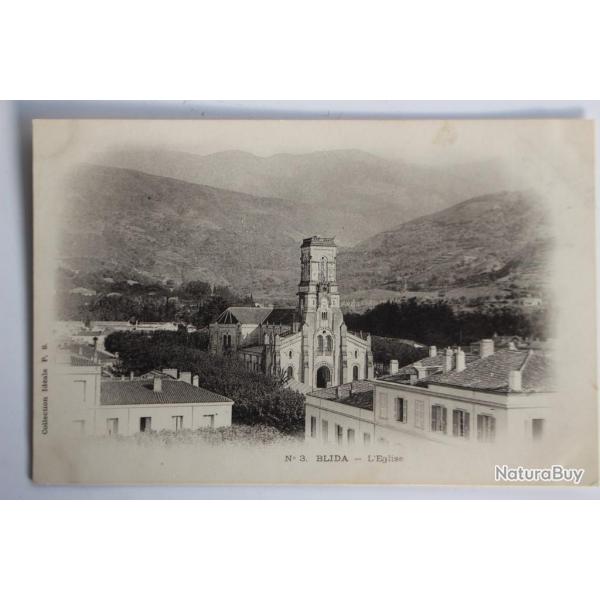 Carte postale ancienne Blida L'glise Algrie