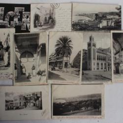 Lot 10 Cartes postales anciennes Alger Algérie