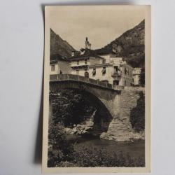 Carte postale ancienne Lugano Albergo della posta Hôtel Suisse
