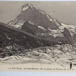 Carte postale ancienne Arolla Dent-Blanche glacier de Ferpècle Suisse