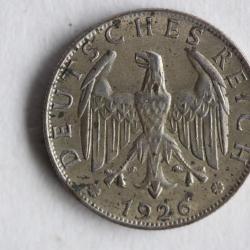Monnaie 2 Reichsmark 1926 A Allemagne