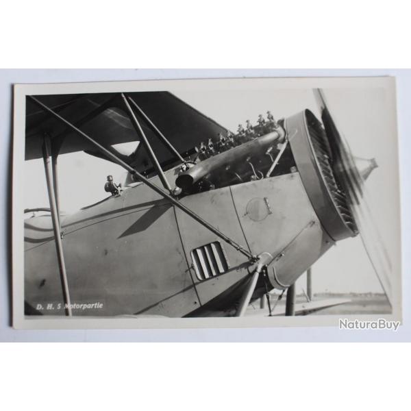 Carte postale ancienne Avion D. H. 5 Motorpartie Suisse