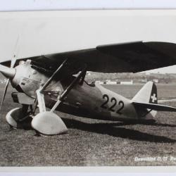 Carte postale ancienne Avion Dewoitine D.27 Renneinsitzer Suisse