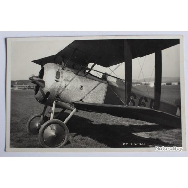 Carte postale ancienne Avion Hanriot Suisse