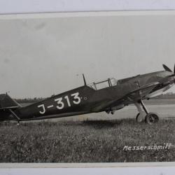 Carte postale ancienne Avion Messerschmitt Me 109 Suisse