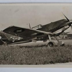 Carte postale ancienne Avion Messerschmitt Me 109 Suisse