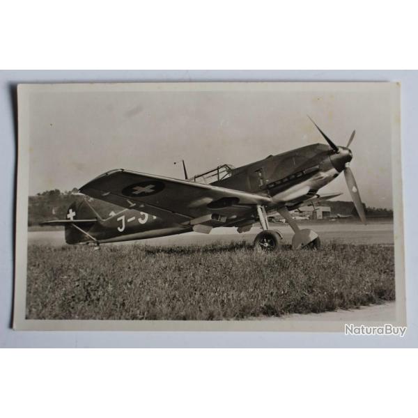 Carte postale ancienne Avion Messerschmitt Me 109 Suisse