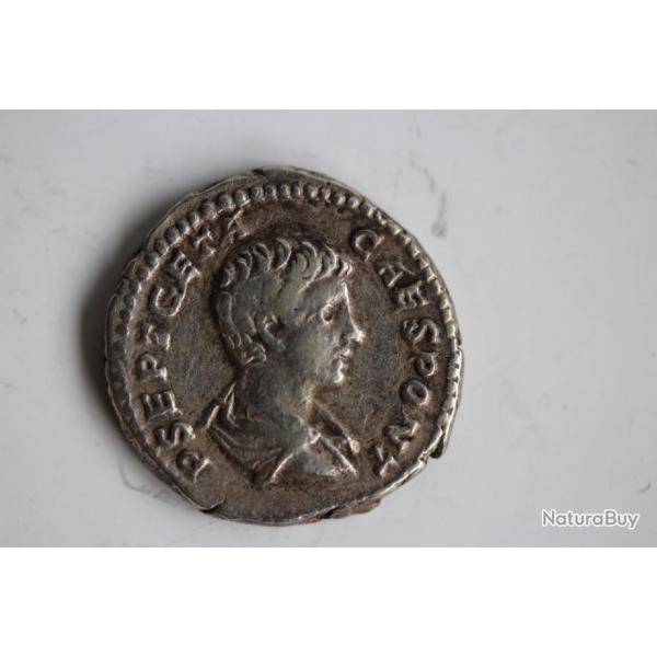 Monnaie Romaine argent Denier GTA, CAESAR 198-209