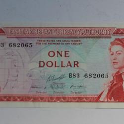 Billet 1 Dollar États des caraïbes orientales 1985-1987