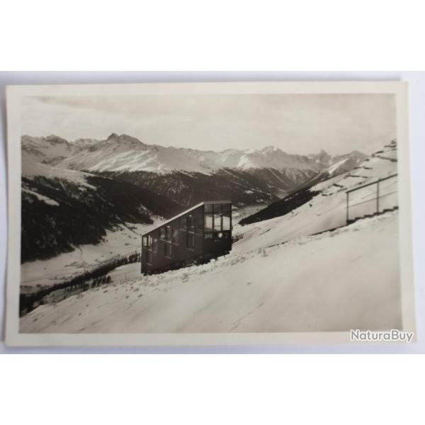 Carte postale ancienne Suisse Davos Parsennbahn