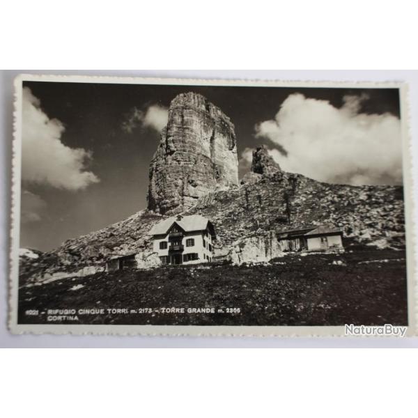 Carte postale ancienne Italie Rifugio cinque torri Torre Grande Cortina