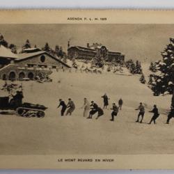 Carte postale ancienne Le mont Revard en hiver 1929