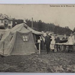 Carte postale ancienne Suisse Samaritains Chaux-de-Fonds