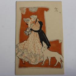 Carte postale ancienne illustrateur Alice WANKE série 328-9