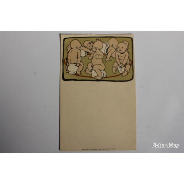 Carte postale ancienne illustrateur Fritz Ambergen Bbs