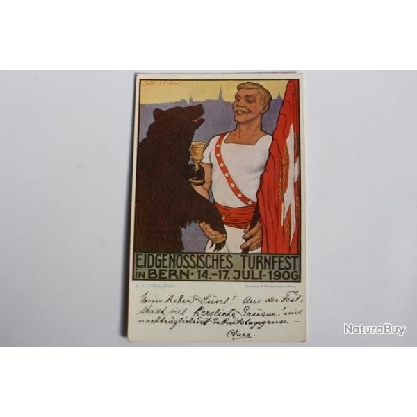 Carte postale ancienne Eidgenssisches Turnfest Bern 1909 gymnastique