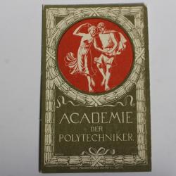 Carte postale ancienne Academie der Polytechniker Zurich Suisse