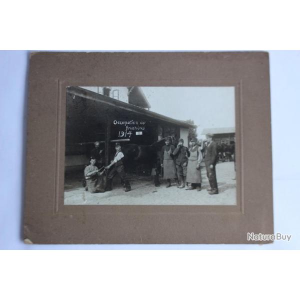 Photographie guerre 1914-18 Occupation des frontires 1914