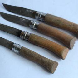 Quatre anciens couteaux OPINEL Savoie France