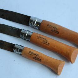 Trois couteaux OPINEL Carbone Savoie France