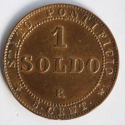 Monnaie 1 Soldo 1867 VATICAN ET ÉTATS PONTIFICAUX