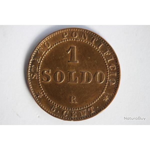 Monnaie 1 Soldo 1867 VATICAN ET TATS PONTIFICAUX