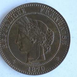 Monnaie 10 centimes Cérès 1870 A France