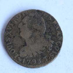 Monnaie 6 deniers type "François" 1793 T France