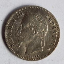 Monnaie argent 50 Centimes Napoléon III 1868 BB France