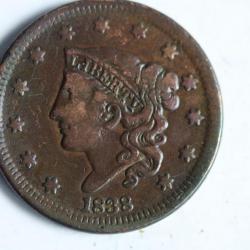 Monnaie One Cent 1838 United States of America