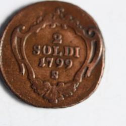 Monnaie 2 Soldi 1799 S Gorizia Italie