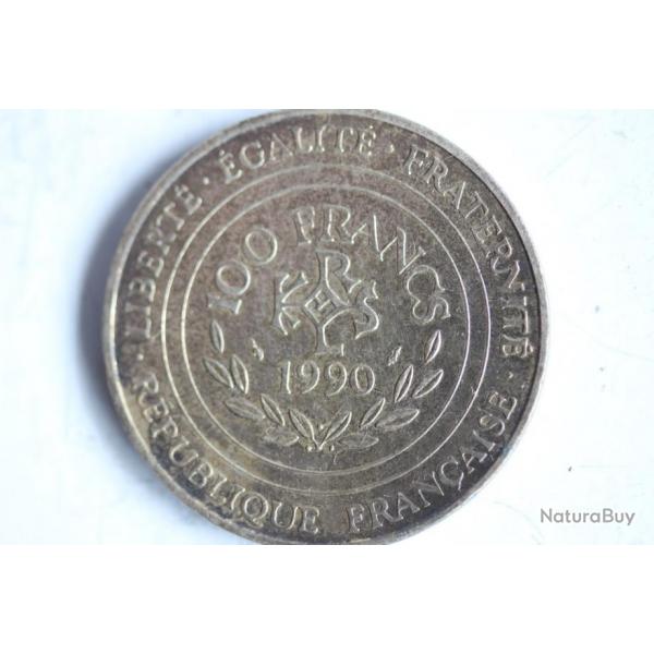 Monnaie argent 100 francs Charlemagne 1990