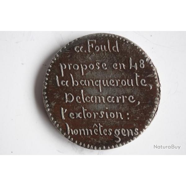 Mdaille politique Rvolution de 1848 Ledrun Rollin