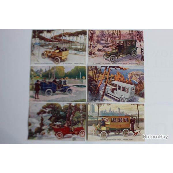 Srie 6 cartes postales automobiles de Dion-Bouton Puteaux (Seine)