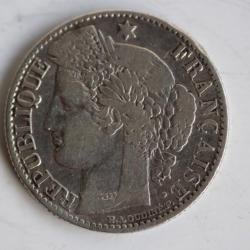 Monnaie argent 50 centimes 1871 K