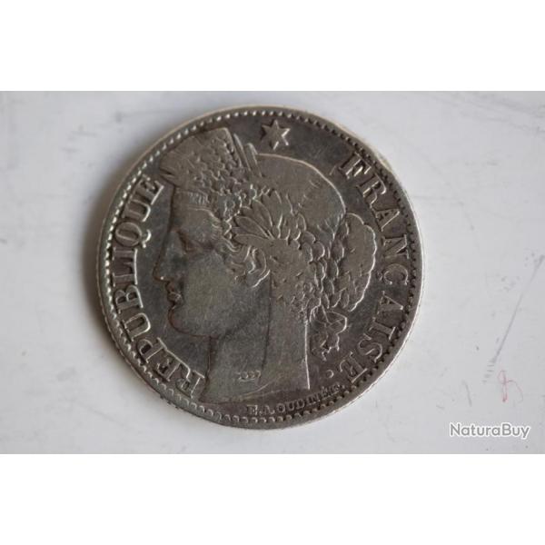 Monnaie argent 50 centimes 1871 K