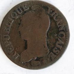 Monnaie 5 centimes Dupré An 5 W