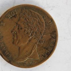 Monnaie 5 centimes Charles X 1830 A Colonies françaises