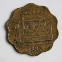 Jeton 10 centimes Tramways Genève - Veyrier 1887