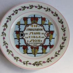 Assiette de tir Sion 1923 Suisse militaria