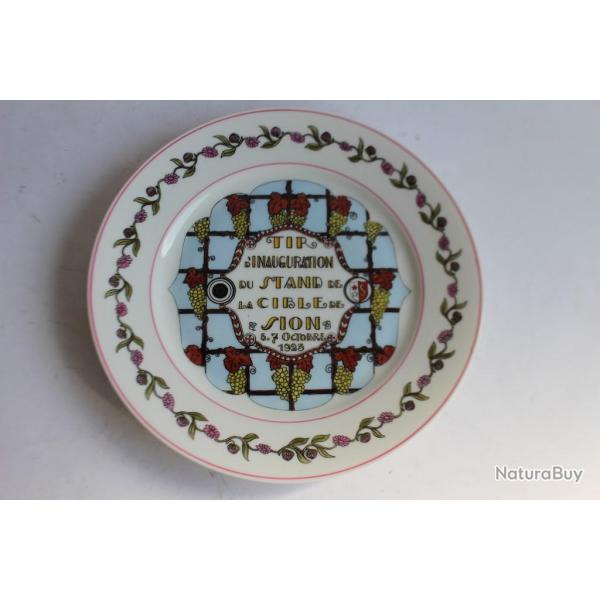 Assiette de tir Sion 1923 Suisse militaria
