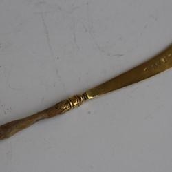 Rare couteau or XVIIIe siècle antiquités