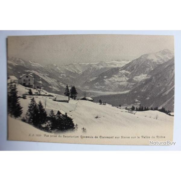 Carte postale Suisse Sanatorium Genevois Clairmont sur Sierre