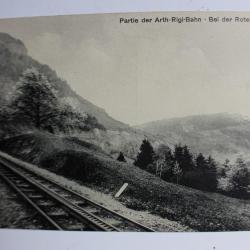 Carte postale Suisse Partie der Arth-Rigi-Bahn Bei der Rotenfluh