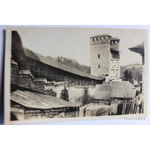 Carte postale Suisse Fribourg Remparts tour Morat