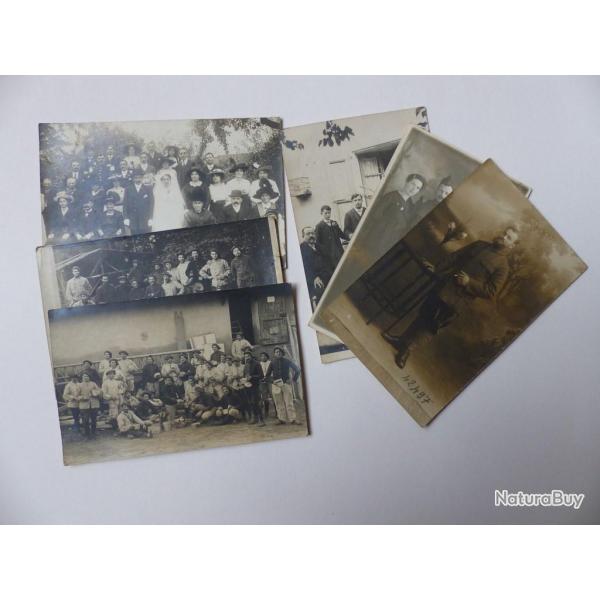 Lot 7 Cartes photos Pontchara Isre Correspondances d'une mme famille