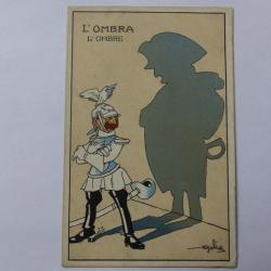 CPA L'ombra L'Ombre de Napoléon Illustrateur GOLIA caricature militaria